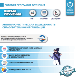 Комплект учебной программы «Антитеррористическая защищенность образовательной организации»