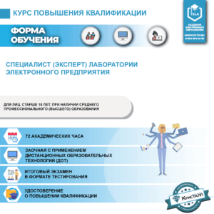 Специалист (эксперт) лаборатории электронного предприятия